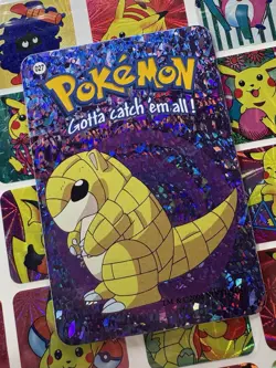 Pokemon Vintage Vending machine Sticker HOLO Prism 2000 Nintendo #027 Sandshrew - Image 4