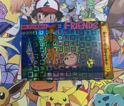 Pokemon Pikachu Sticker Rare Vintage Vending Machine Holo prism Nintendo 1998 - Image 4