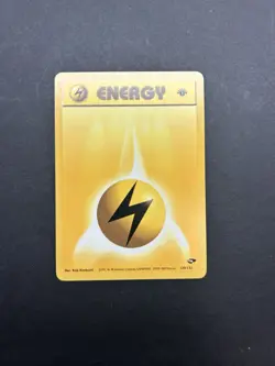 Pokemon TCG - 1st Edition Lightning Energy 130/132 - Gym Challenge - NM WOTC - Image 1