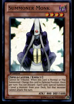 Yu-Gi-Oh TCG #LCYW-EN166 Summoner Monk 1st Edition Ultra Rare LP - Image 1
