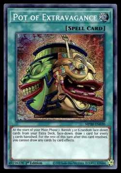 Yu-Gi-Oh TCG #MP20-EN030 Pot of Extravagance Prismatic ScR NM - Image 1