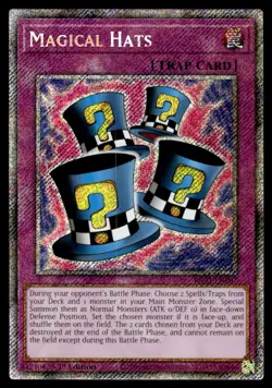 Yu-Gi-Oh TCG Quarter Century Bonanza #RA03-EN107 Magical Hats PScR,1st Ed. - Image 1