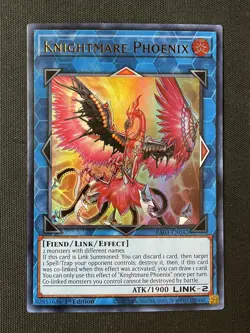 Yu-Gi-Oh TCG #RA03-EN042 Knightmare Phoenix 1st Edition Ultra Rare LP - Image 1