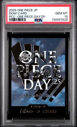 2025 ONE PIECE JPN PREMIUM COLLECTION ONE PIECE DAY'25 DON!! CARD PSA 10 - Image 1