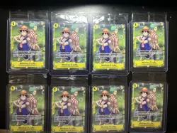 x8 One Piece CCG Monkey.D.Luffy OP10-111 Set Sail Event Promo Factory Sealed - Image 1