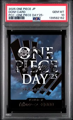 2025 ONE PIECE JPN PREMIUM COLLECTION ONE PIECE DAY'25 DON!! CARD PSA 10 - Image 1