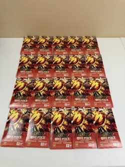 LOT OF 20: One Piece TCG PRB-02 Sleeved Booster Pack English - Image 1