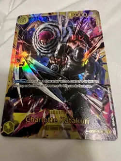 Namco One Piece CCG Charlotte Katakuri OP03-123 SEC FOIL - Image 1