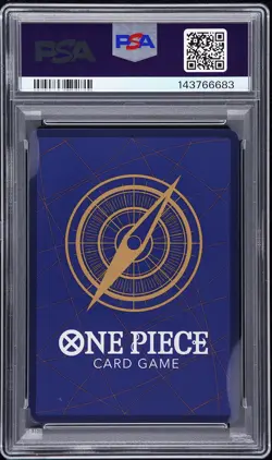 2025 ONE PIECE OP13-CARRYING ON HIS WILL 3RD ANNIVERSARY-GOLD #004 SHANKS PSA 10 - Image 2