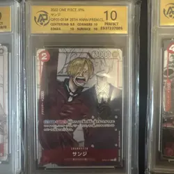 One Piece CGC Perfect 10 25th Anniversary Set Japanese Card - Image 3