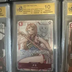 One Piece CGC Perfect 10 25th Anniversary Set Japanese Card - Image 4