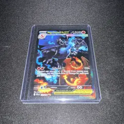 Mega Charizard X Ex 125/094 SIR Full Art Phantasmal Flames English Pokemon Card - Image 1