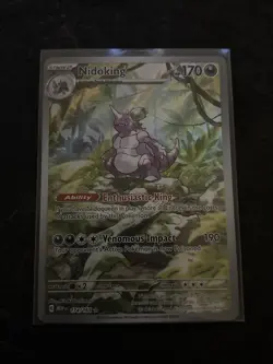 Pokemon TCG Nidoking Scarlet & Violet 151 Illustration Rare Card 174/165 - Image 1