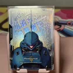 GUNDAM CARD GAME RESOURCE CARD - KAMPFER R-022 C+ FOIL - GD03 STEEL REQUIEM - Image 1