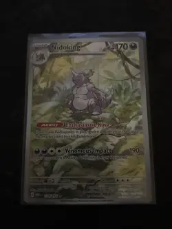 Pokemon TCG Nidoking Scarlet & Violet 151 Illustration Rare Card 174/165 - Image 1