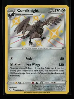 Corviknight SV089/SV122 Shiny Holo Rare Shining Fates Pokemon Card - Image 1