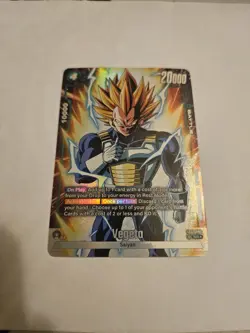Dragon Ball Super Card Game Vegeta Awakened Pulse FB01-096 SR* - Image 1