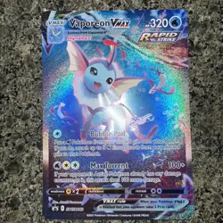 Jumbo Vaporeon VMAX SWSH182 NM 2021 Oversized Pokemon Card Premium Collection - Image 2