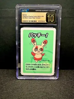 Spinda CGC 10 PRISTINE Old Maid Super High Tension 2023 Pokemon TCG Card - Image 1