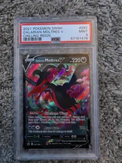 Pokemon TCG Mixed Lot - 37 Cards with PSA 9 Galarian Moltres V Chilling Reign - Image 3