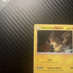 Detective Pikachu 10/18 Holo Rare Movie Promo LP Pokemon Card TCG - Image 3