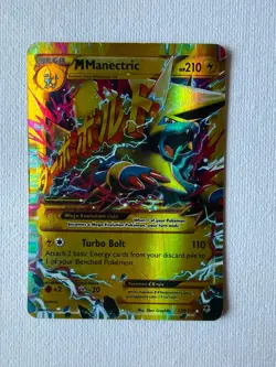 M Manectric EX 120/119 Secret Rare Full Art XY Phantom Forces Pokemon Card LP - Image 4