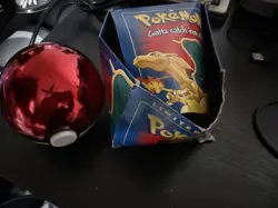 1999 Pokemon Charizard Gold Bar Card And Ball Burger King 23K Plated W/ COA - Image 1