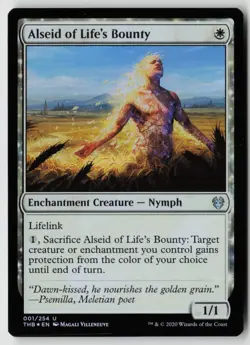 Foil Alseid of Life's Bounty 1 Theros Beyond Death NM - Image 1