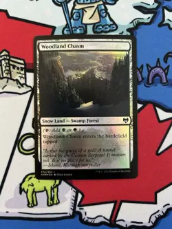 Woodland Chasm x1 Mtg Foil Kaldheim - Image 1