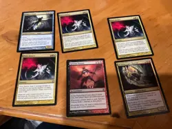 6x MTG Commander rares, mythic, and foils Mixed lot MN to good condition - Image 1