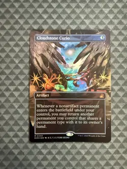 MTG Cloudstone Curio #0443 Foil Anime Borderless Mythic Ravnica Remastered (RVR) - Image 1
