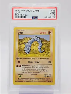 ONIX 1999 POKEMON GAME BASE SET 1ST EDITION COMMON 56/102 PSA 9 Q0004 - Image 1