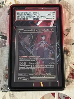 Pokemon Mewtwo EX Team Rockets 231/182 Sir Destined Rivals 2025 Gem Mint PSA 10 - Image 4