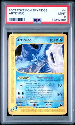 2003 POKEMON SKYRIDGE #4 ARTICUNO PSA 9 - Image 1