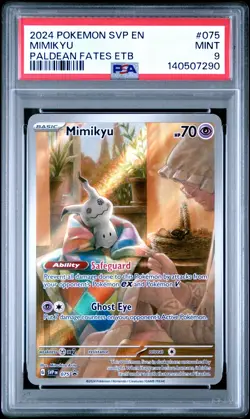 2024 POKEMON SVP EN-SV BLACK STAR PROMO #075 MIMIKYU PSA 9 - Image 1