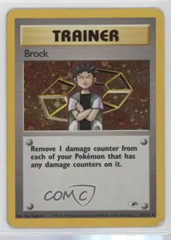 Brock Holo Pokemon Gym Heroes #15 2000 - Image 1