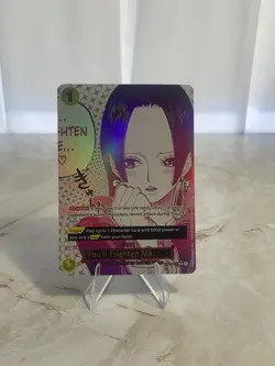 Bandai Boa Hancock OP14-118 You'll Frighten Me... Rare Foil event One Piece - Image 4