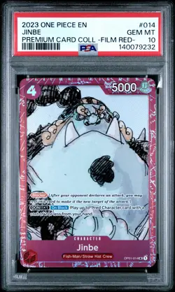 2023 ONE PIECE PREMIUM COLLECTION ONE PIECE FILM RED #014 JINBE PSA 10 - Image 1