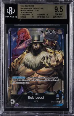 2024 ONE PIECE 500 YEARS IN THE FUTURE ALT ART FOIL L ROB LUCCI BGS 9.5 - Image 1