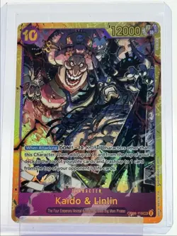 KAIDO & LINLIN 2024 ONE PIECE TWO LEGENDS SECRET RARE #OP08-119 Q6011 - Image 1