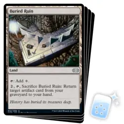 BURIED RUIN X4 Double Masters Magic MTG MINT CARD - Image 1
