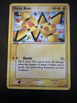 Pokemon TCG Pichu Bros. 016/017 Pop Series 3 Non-Holo Promo Card NM-LP - Image 1