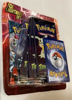 Pokemon TCG Lightning Set - 5 Packs with 1 Bonus Card - Brand New / Sealed - Image 1