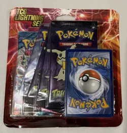 Pokemon TCG Lightning Set - 5 Packs with 1 Bonus Card - Brand New / Sealed - Image 2