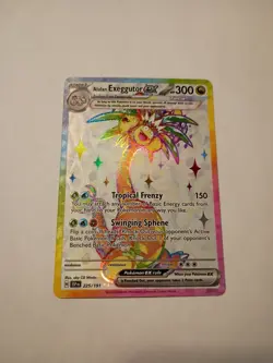 Alolan Exeggutor ex 225/191 Surging Sparks Full Art Ultra Rare Pokemon Card NM - Image 1