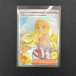 Lillie's Determination Mega Evolution Pokemon Card Trainer Card NM 184/132 - Image 1