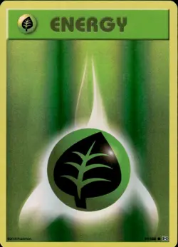 2016 POKEMON XY EVOLUTIONS SET GRASS ENERGY REVERSE HOLO CARD 91/108 - Image 1