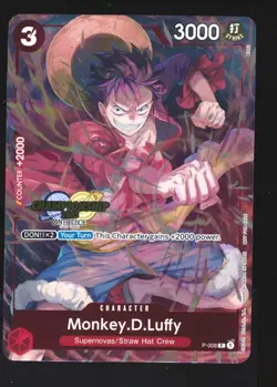 One Piece Card Game Monkey D Luffy P-006 Promo - Image 1