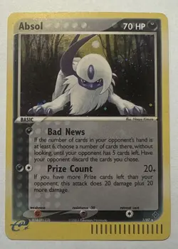 Pokemon TCG Absol EX #1/97 Holo 2003 EX Dragon Holo Rare Vintage Card WOTC MP - Image 1