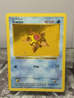 Pokemon Card Shadowless Staryu (65/102) Base Set Common 1999 ***NM*** - Image 1
